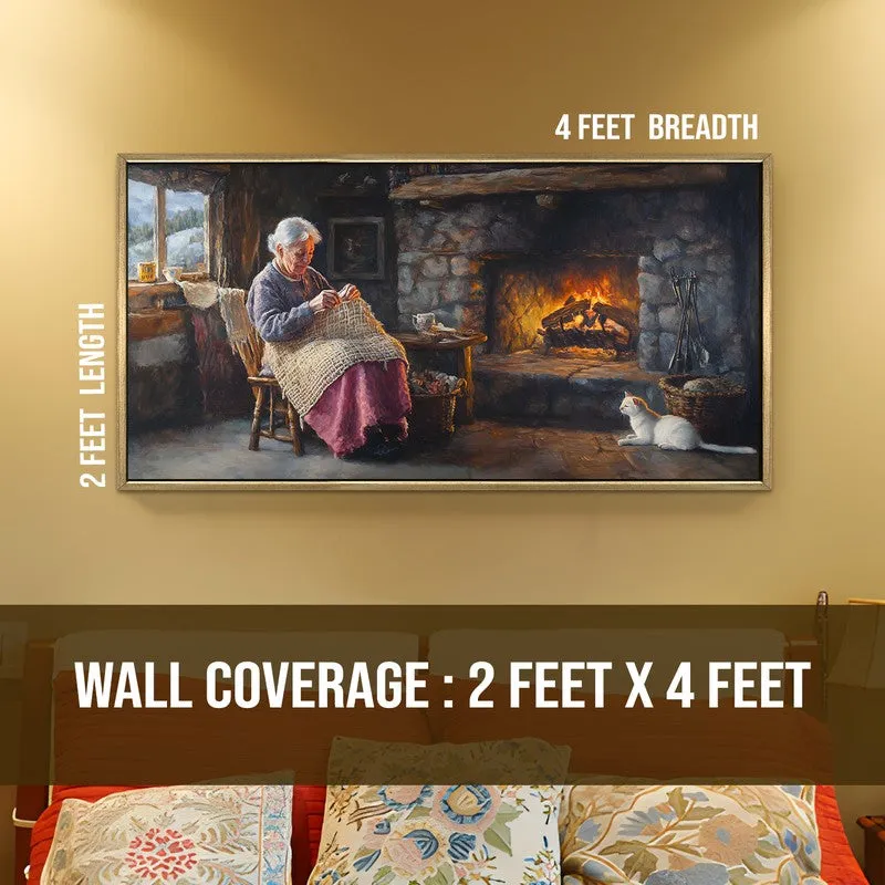 Hushfire Canvas Wall Painting With Frame media 8