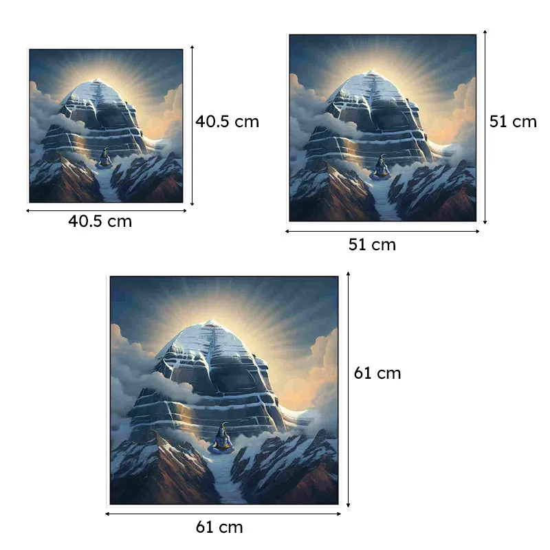 Serenity Of Kailash Wall Art With Frame media 6