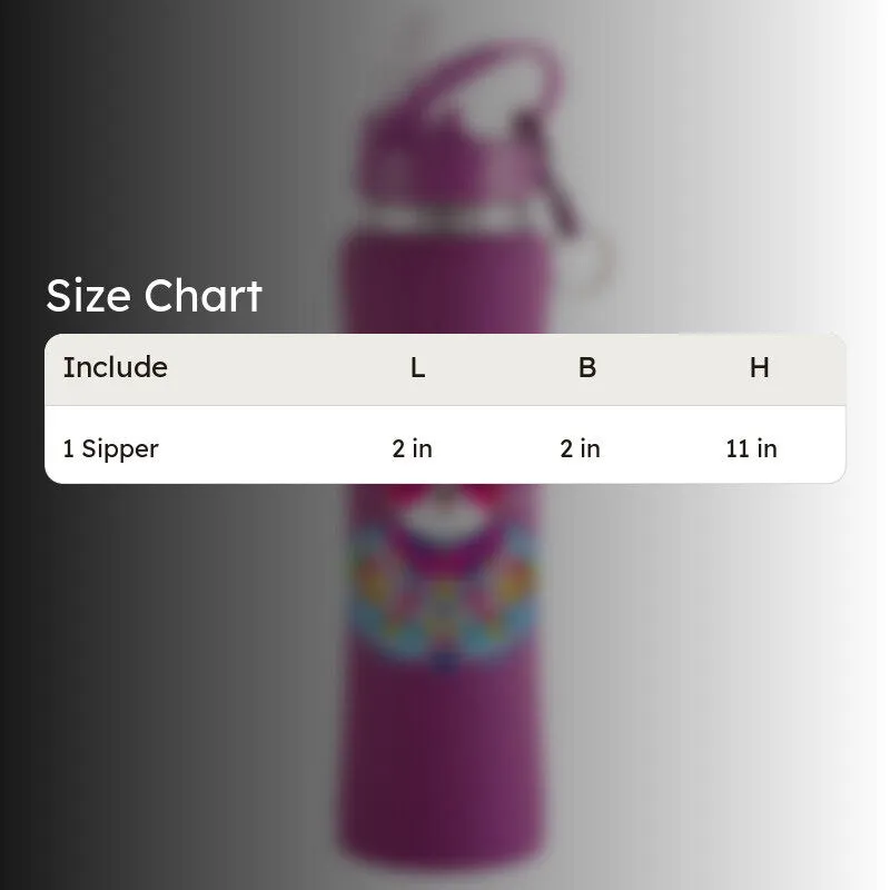Lavender Teddy Sipper Water Bottle - 750 mL media 10