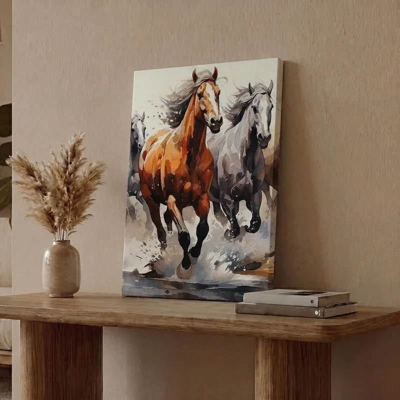 Wild Race Canvas Wall Painting media 1