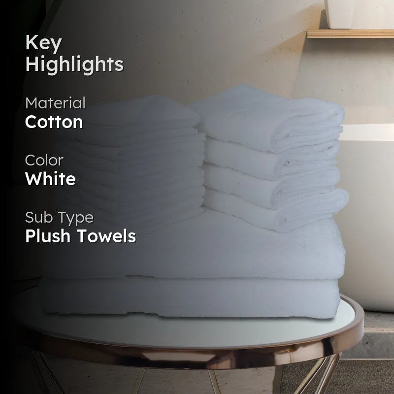 Miorah Towel Combo (White) - Set Of Fourteen media 2