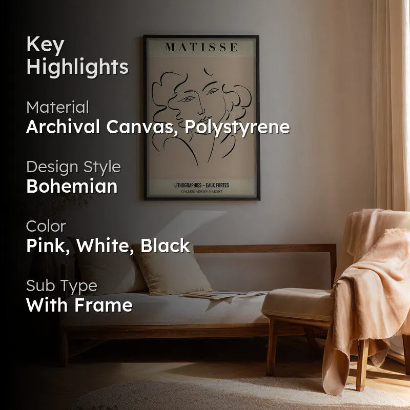 Silent Velour Canvas Wall Painting With Black Frame media 2