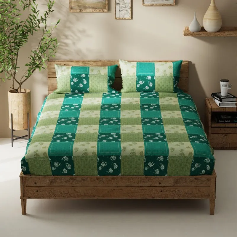 Norvik Bedsheet (Green) - 115 GSM media 3