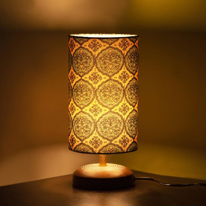 Kairi Handcrafted Mango Wood Table Lamp