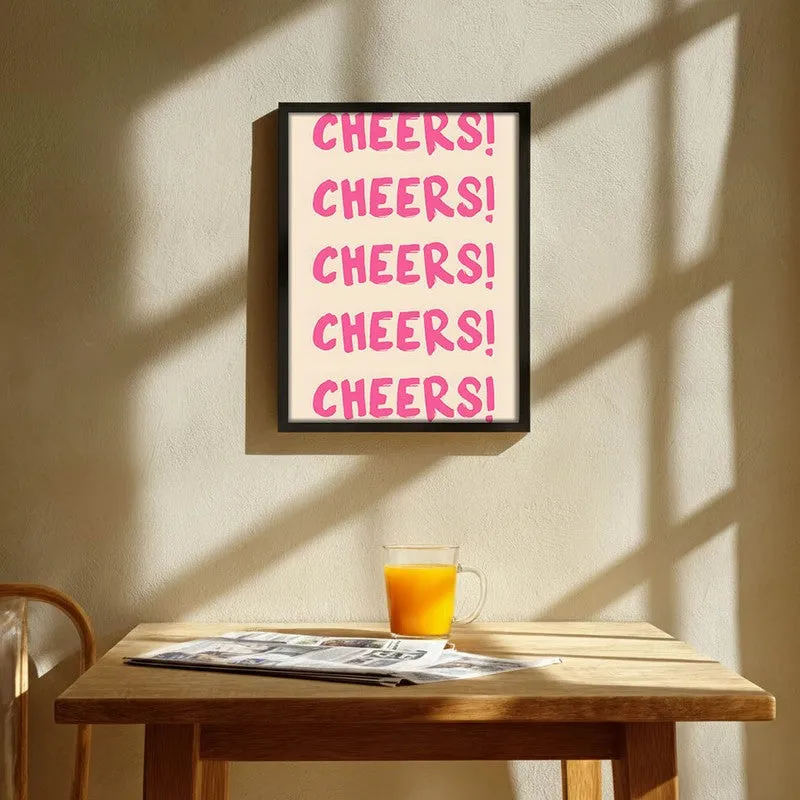 CheersLoop Archival Canvas Wall Art - Black media 1