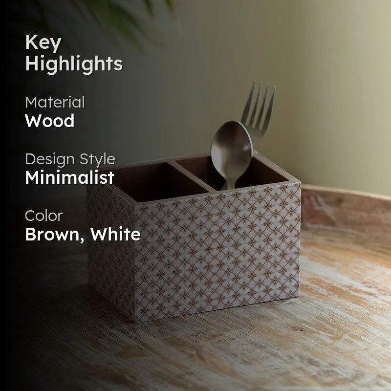 Takhti Duo Wood Cutlery Stand media 2