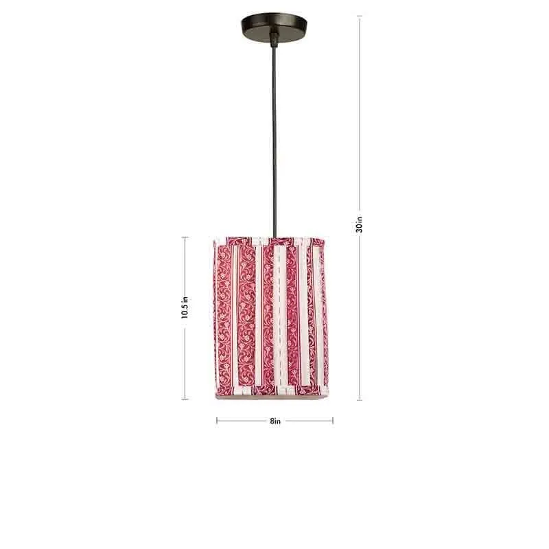 Striped Candy Fabric Ceiling Lamp media 5