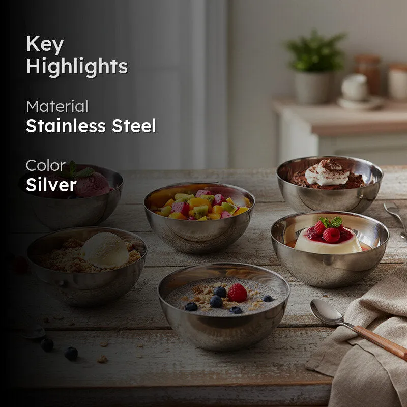 Kraft Flowra Zorven Desert Bowls (240 mL Each) - Set Of Six media 2