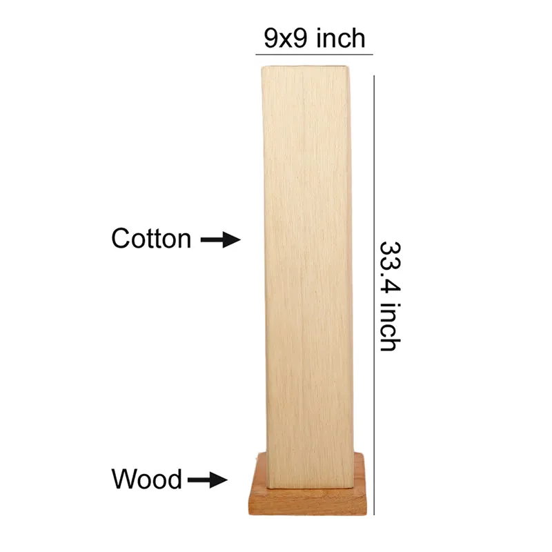 Ruya Wooden Tower Floor Lamp - Off-White media 5