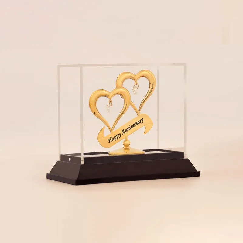 Together Forever 24K Gold Plated Mild Steel Showpiece media 3