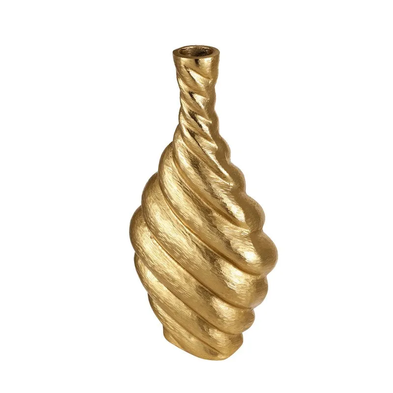 Symfora Aluminium Vase - Gold media 5