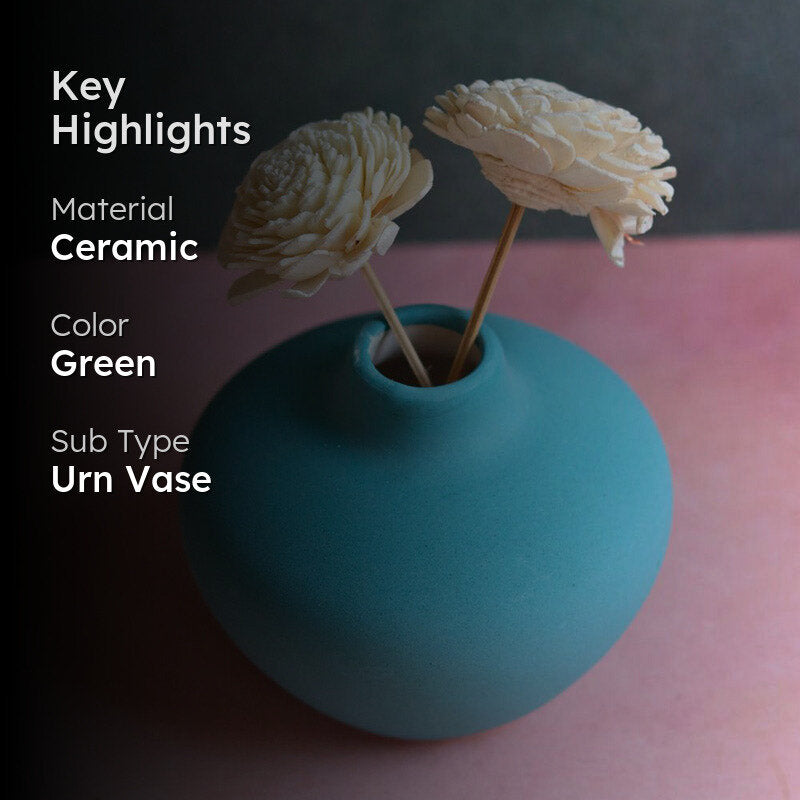 Orla Ceramic Vase - Blue media 2