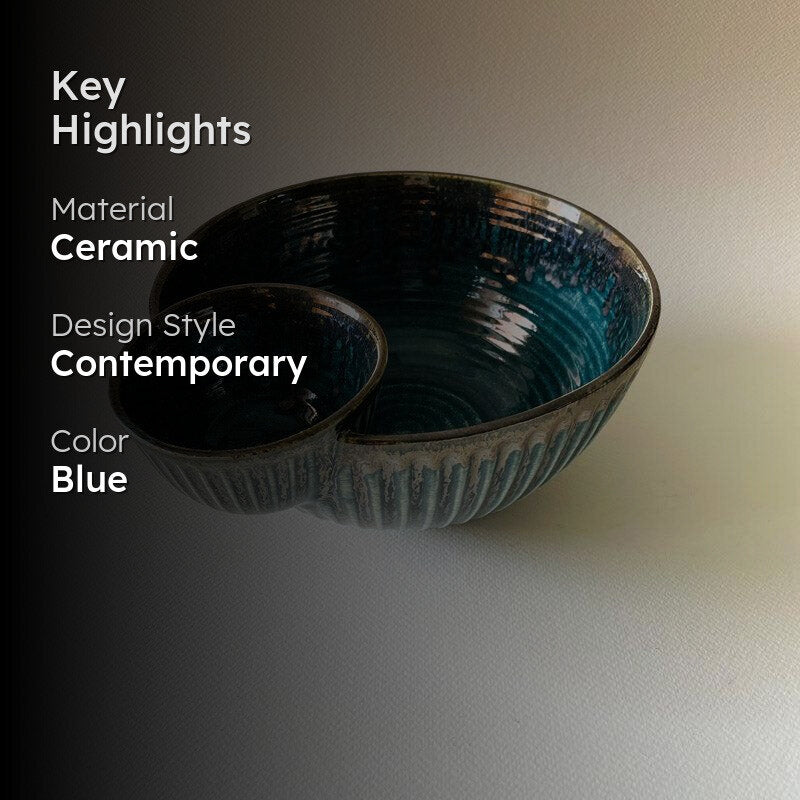 Manila Chip & Dip Bowl (Blue) - 1400 ML image 2