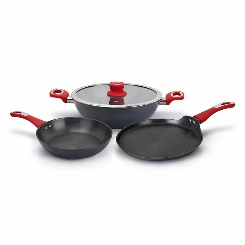 Salford Forged Hard Anodised Cooking Set (Black) - Set of Three media 3