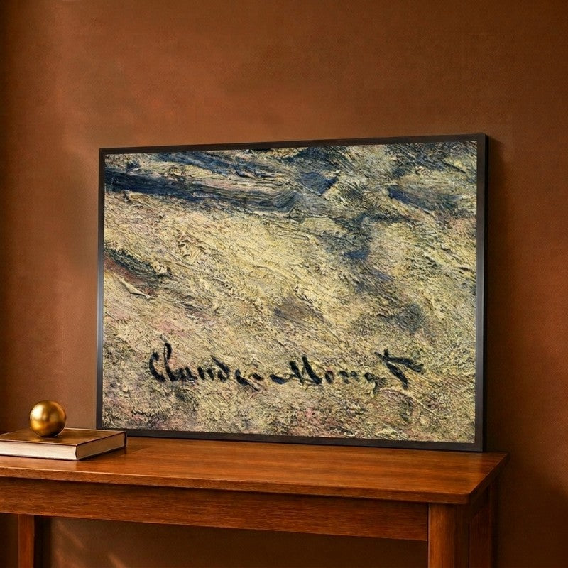 Detail of the Painter's Signature on the Painting Canvas Wall Painting - 12 x 9 Inches