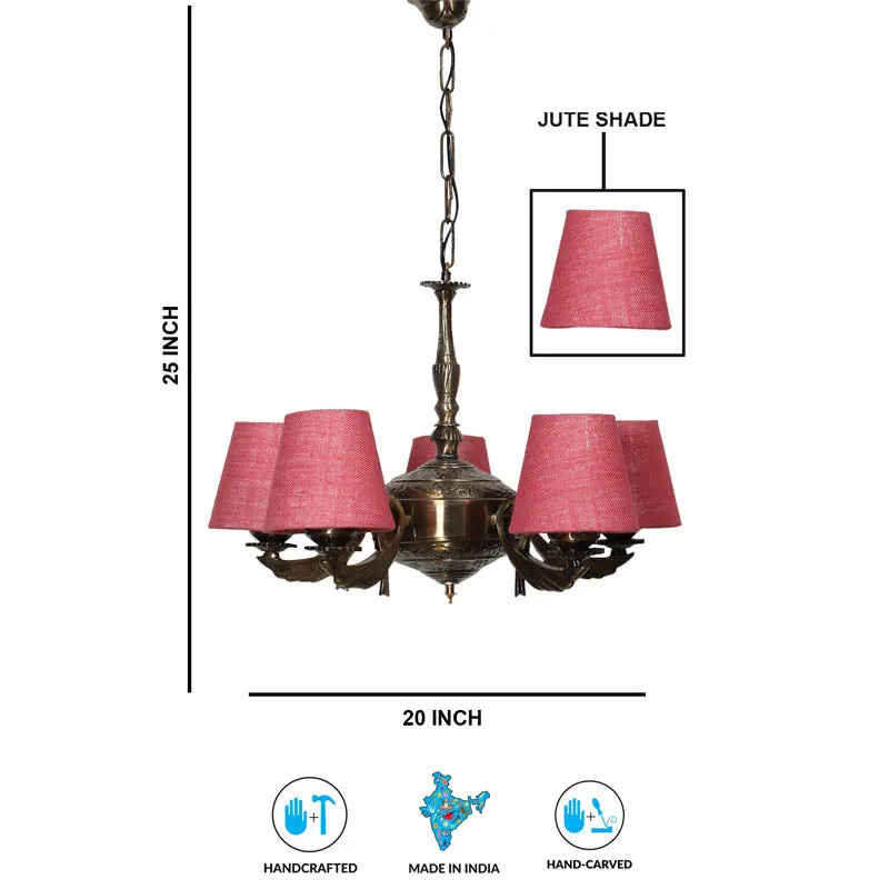 Ruddy Conical Golden Antique Ceiling Lamp media 6