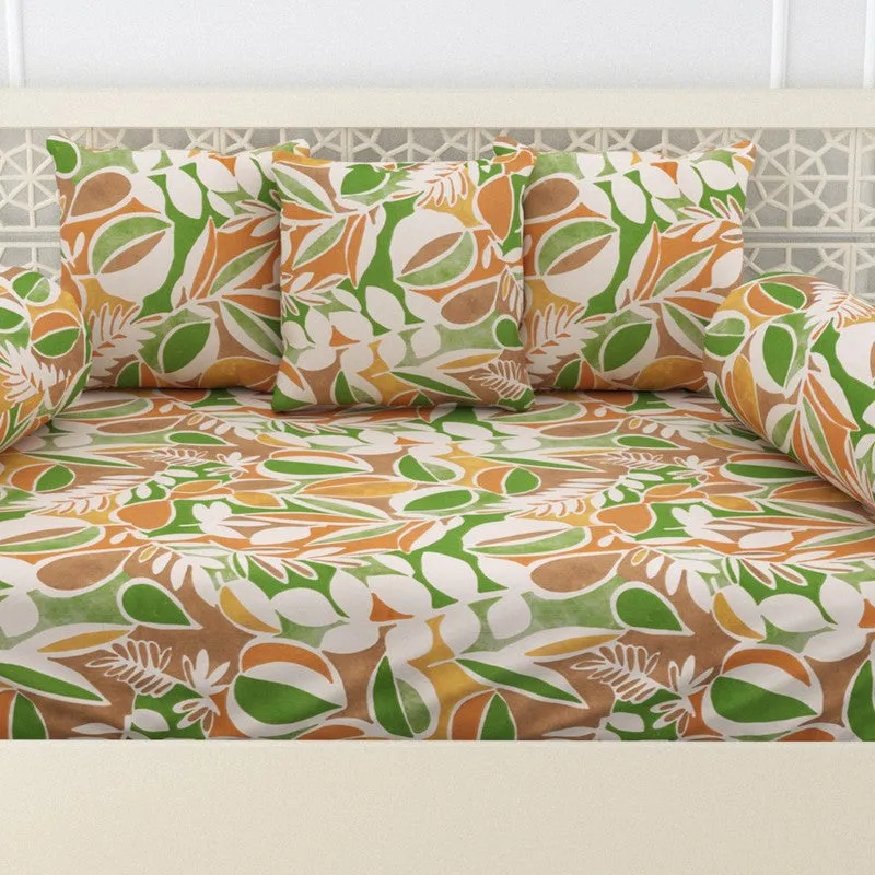 Astoria Floral Cotton Diwan Set - Six Piece Set media 4