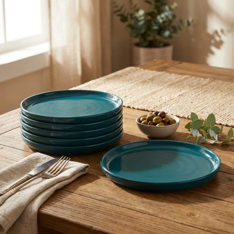 Ceramic Quarter Plate (Blue) - Set Of Six media 1