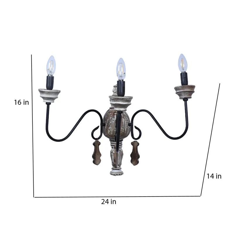 Caleira Trio Iron Wall Lamp media 8