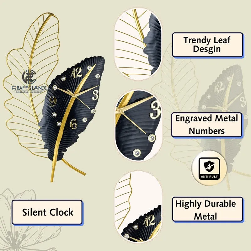 Hourly Silent Wall Clock - Black media 4