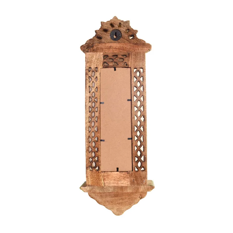Jharokha Vintage Handcrafted Wooden Wall Accent media 6