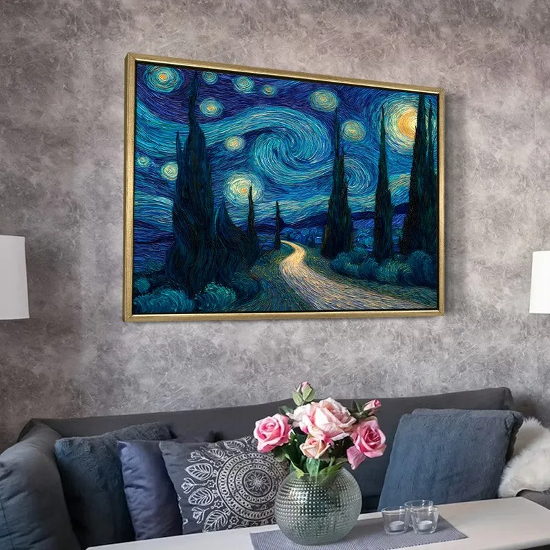 Velvet Spiral Canvas Wall Painting With Frame media 6