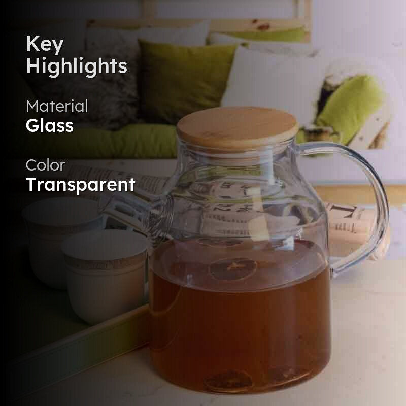 Holofy Serving Jug with Wooden Lid (Tall) media 2