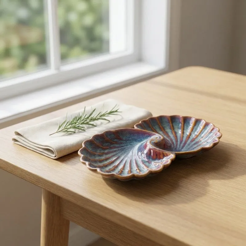 Olive Ciel Ceramic Platter media 1