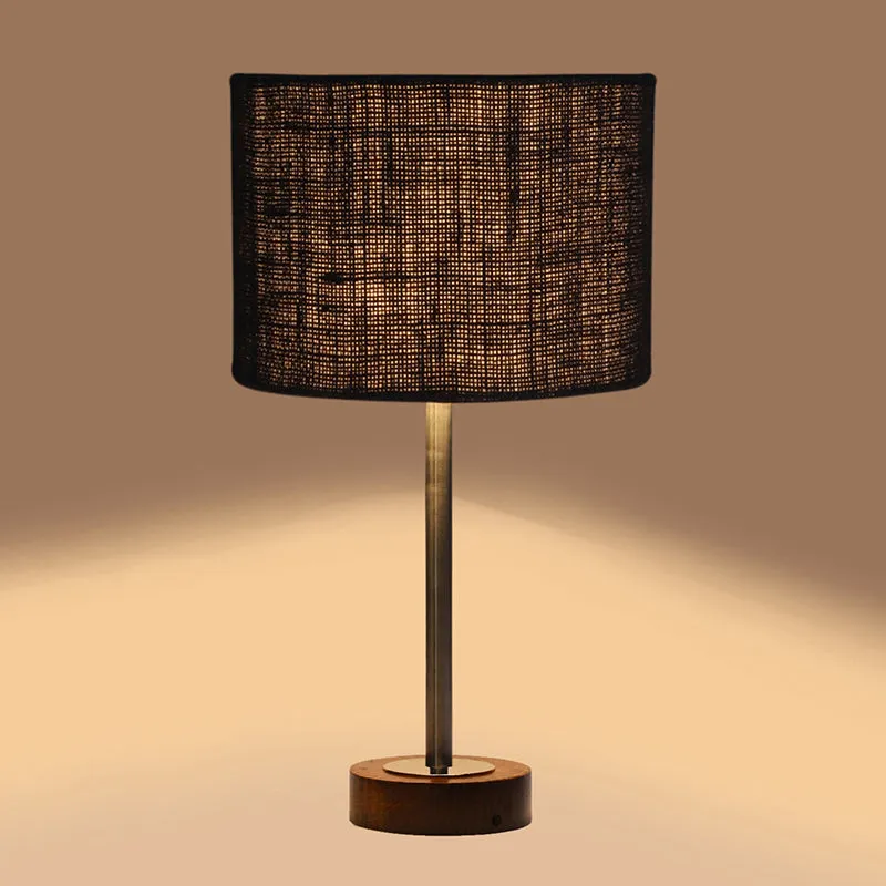 Sienna I Rodin Wooden Table Lamp - Black,Silver,Brown media 6