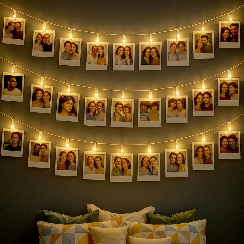 StarryNest Plastic Photo Clip String Lights media 1