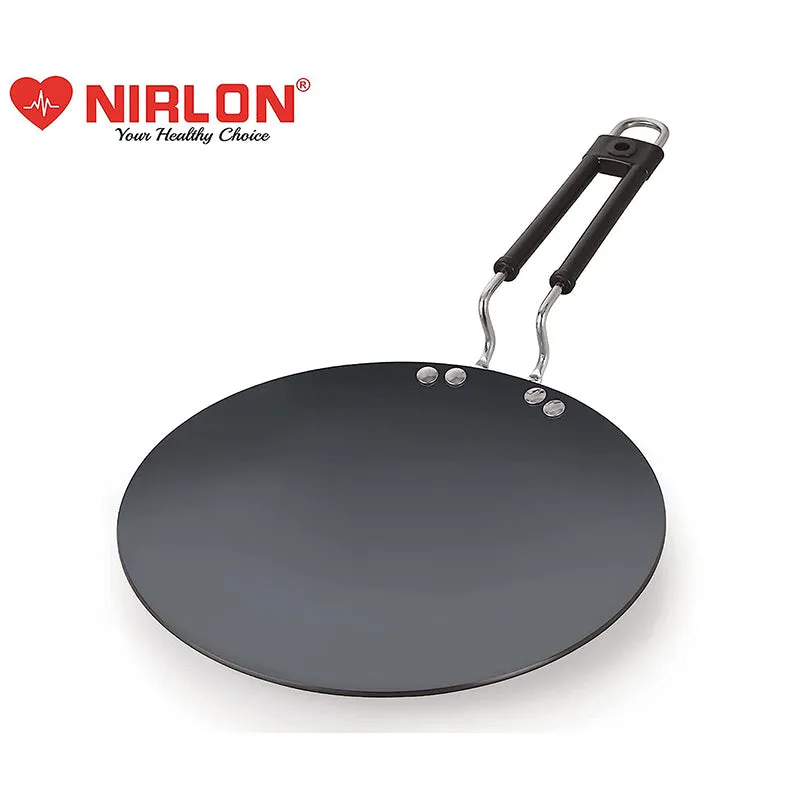Nirlon Hard Anodized Non-Stick Aluminum Roti Tawa - 10 Inches media 3
