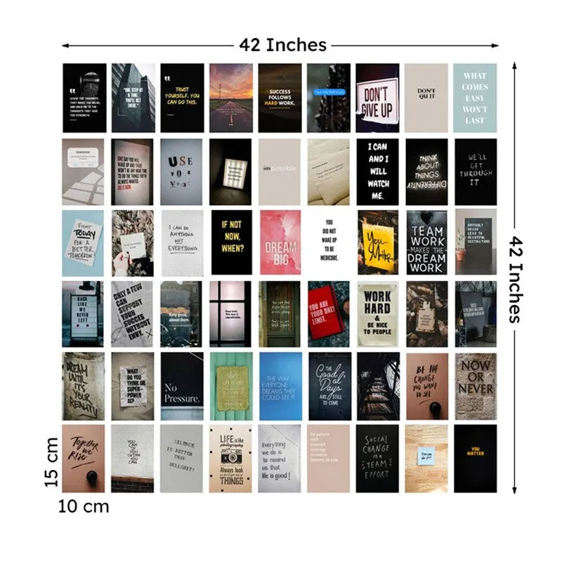 Quotesaga Wall Poster Without Frame - Set of Fifty Four media 9