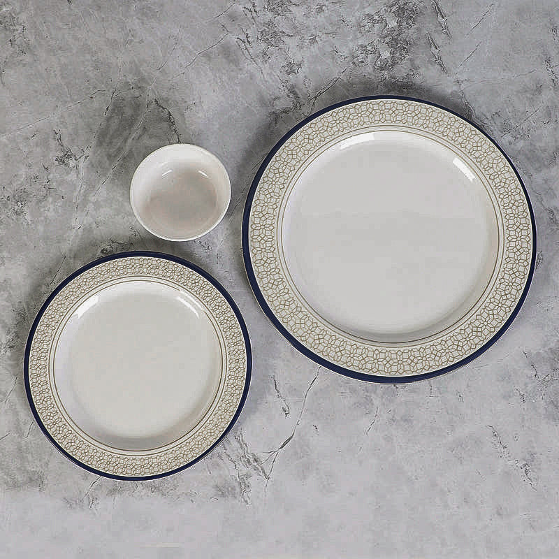 Cubicio Ethnic Melamine Dinner Set (Yellow) - 24 Piece Set media 5