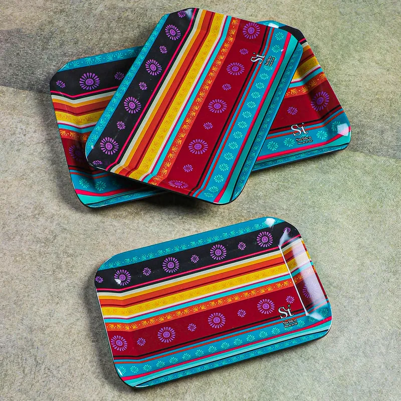 Ethnic Borders Melamine Serving Tray - Set Of Three media 5