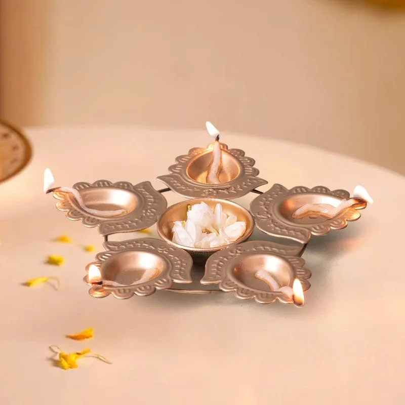 SaanjhGlow Metal Diyas media 3