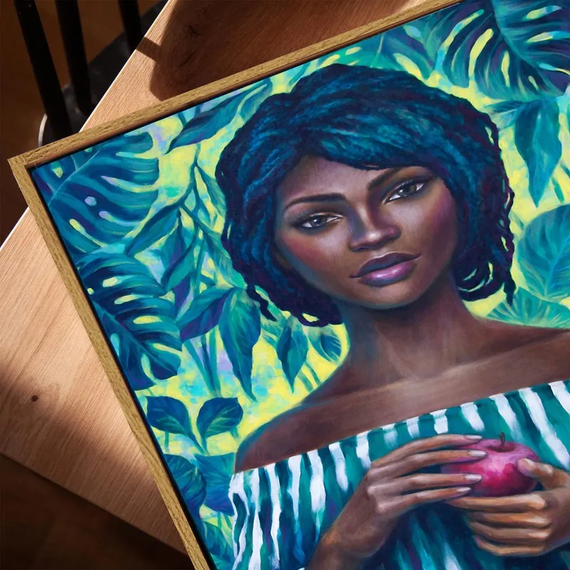 Iconic She Canvas Wall Art With Frame media 5