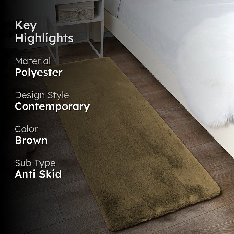 Luxe Neo Runner Rug - Mocha Brown media 2