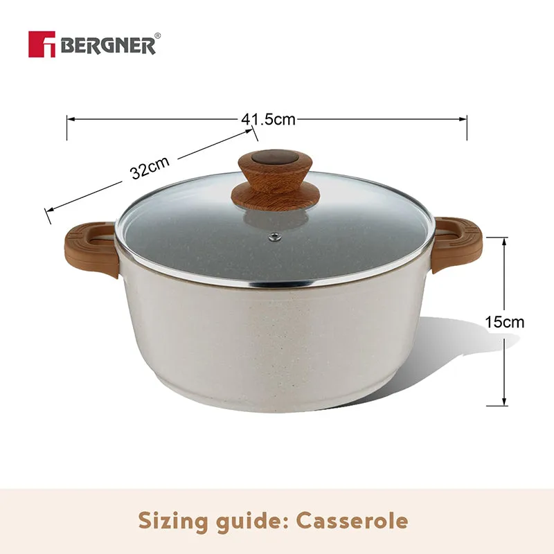 Bergner Smooth Sear Induction Safe Non-Stick Cooking Pot With Lid (32 cm) - Two Piece Set media 7