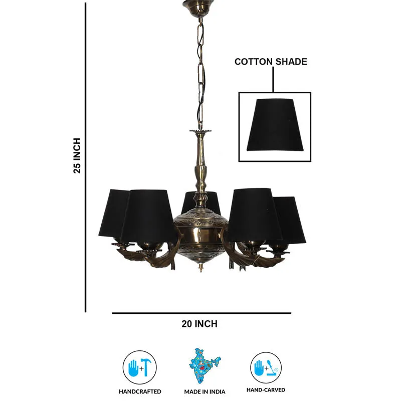 Corvo Conical Golden Antique Ceiling Lamp media 6