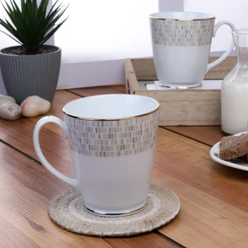 Noritake Ville De Lumire Goldline Porcelain Coffee Mug - 280 mL - 280 mL