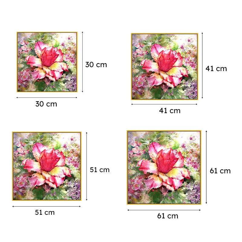 Graceful Blooms Floral Wall Painting media 6