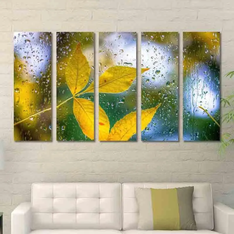 Raindrops Wall Art - Five Piece Set media 5