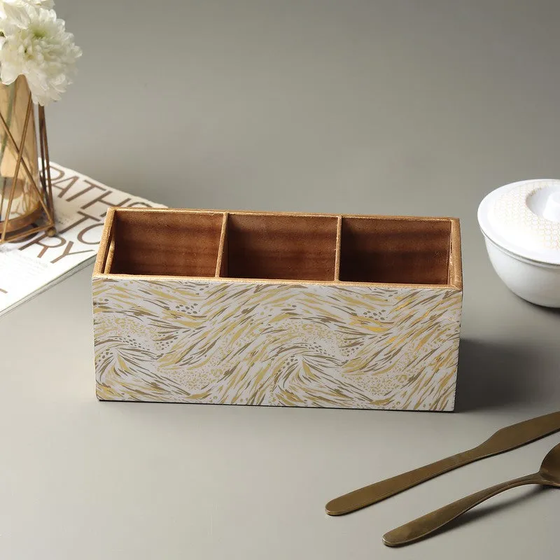 Saryna Wooden Cutlery Holder media 3