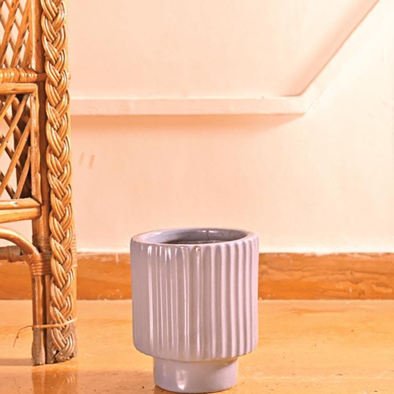 Ugaoo Dark Affinity Gray Ceramic Pot- Small media 4