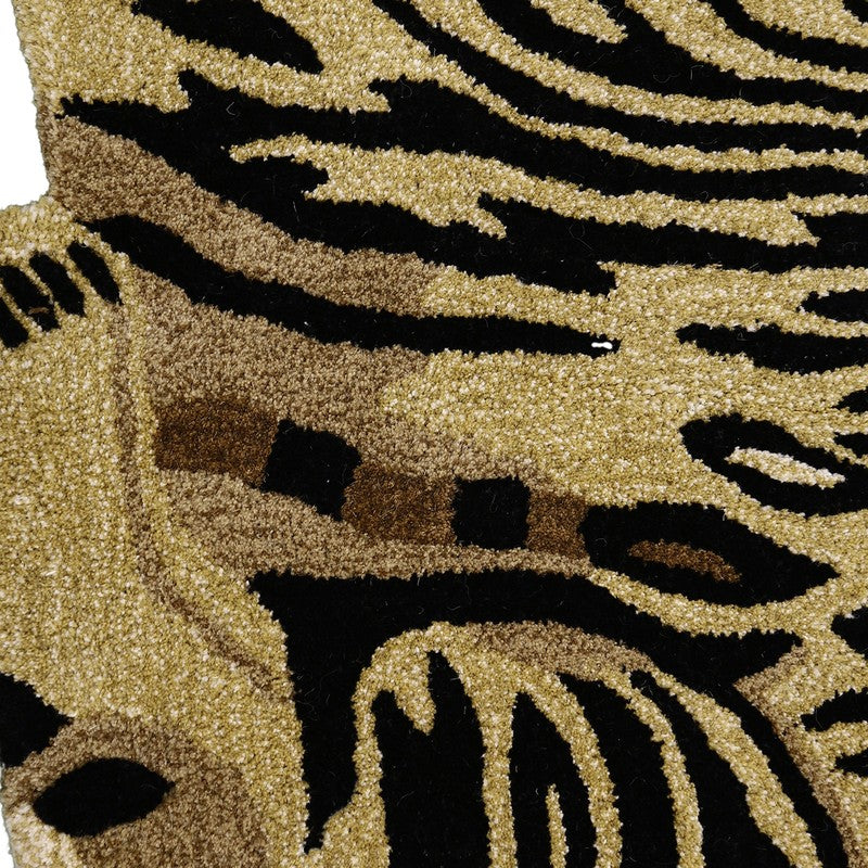 Tiger Cub Cotton Carpet - Black,Beige media 5