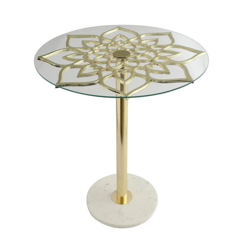 Eden's Flower Side Table - Gold media 5