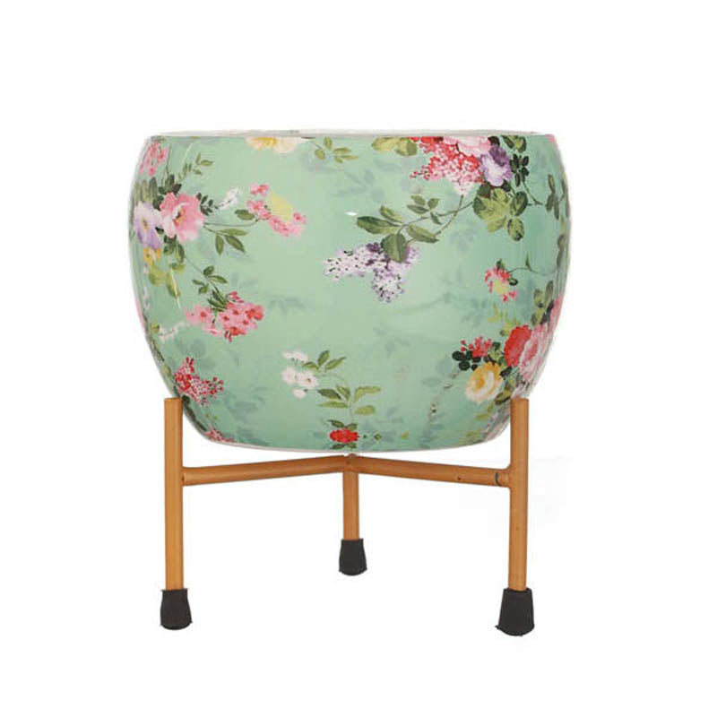 Aglo Bloom Handcrafted Planter With Stand - Four Piece Set media 9