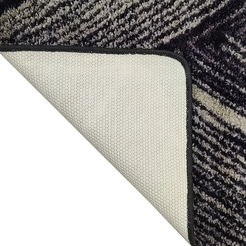 Albion Geometric Micro Fiber Area Rug - Blue & Black media 6