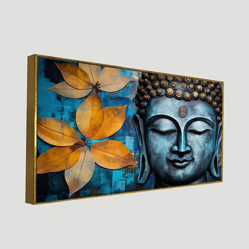 Buddha Sidhanta Canvas Wall Painting With Frame media 8