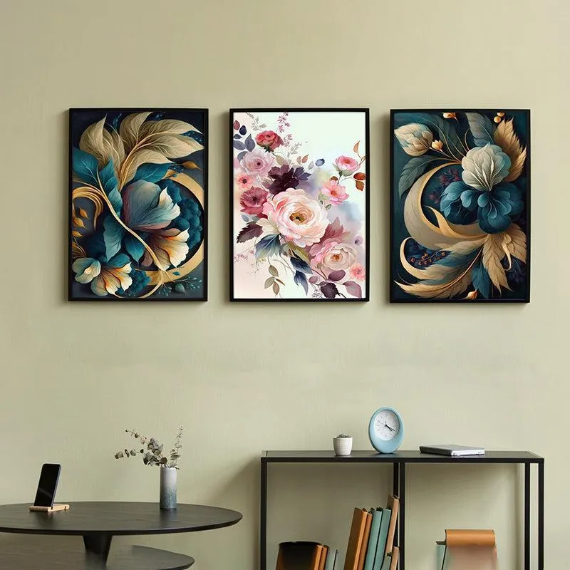 Rosé Noir Wall Art With Frame - Set Of Three media 4